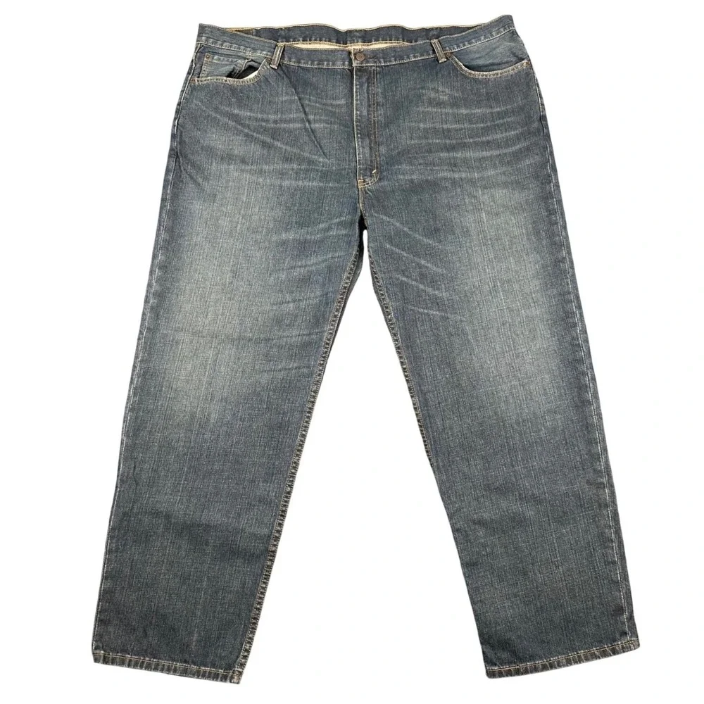 Levi's 550 Relaxed Fit‎ Jeans Mens 50x32 Dark Wash Denim 100% Cotton